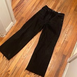 Black jeans  wide leg. From Zara